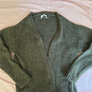 Urban Outfitters Olive Knit Cardigan